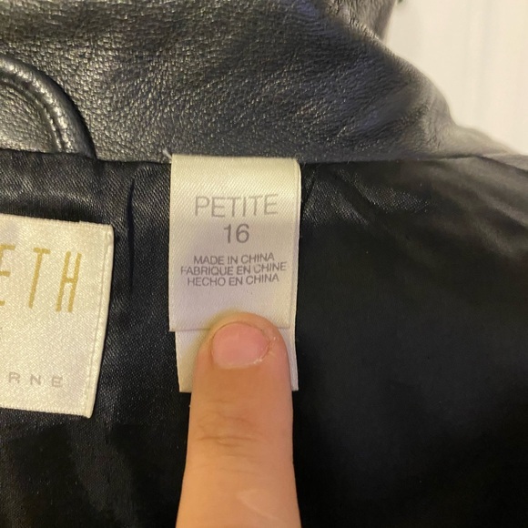 Vintage lamb skin LIZ CLAIBORNE  dark brown excellent condition jacket - Picture 8 of 8